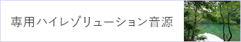 専用ハイレゾリューション音源