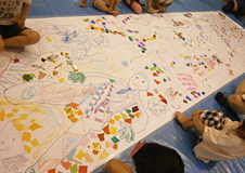 絵本作家ミロコマチコさんとおおきな絵をかこう！＠東久留米市立東部図書館