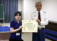 板橋区立高島平図書館でAEDによる人命救助を行い、感謝状を授与されました
