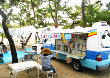 『おかやまビーチスポーツフェスティバル2018』に出展しました＠岡山県玉野市立図書館